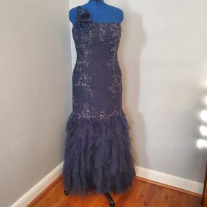 Evening gown Camille Size 14 Navy